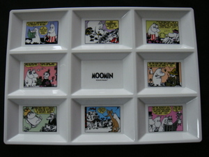 Moomin・ムーミン／＜小分けプレート/皿＞□彡『未使用品・非売品』