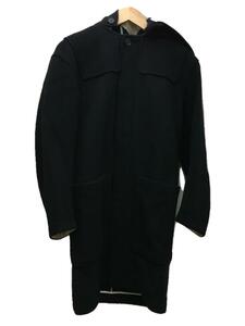 MARKAWARE◆フィッシャーマンズコート/チェスターコート/1/ウール/BLK/無地/A16C-18C001C