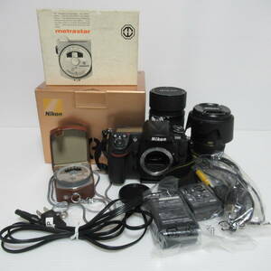 カメラ ニコン D3000 カメラレンズ2点 metrastar バッテリー 箱付き 動作未確認 Nikon　100サイズ発送 p-2597663-283-mrrz