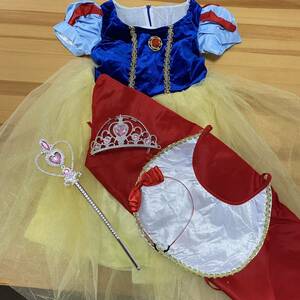 白雪姫 衣装 ドレス ハロウィン 仮装 コスプレ 女の子 120 スノーホワイト カチューシャ