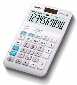 カシオ W税率電卓 10桁 税計算 ホワイト ジャストタイプ JW-100TC-N