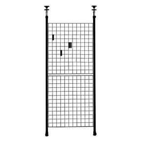 つっぱり式パーテーション　64cm幅　TCW-08BK　ブラック