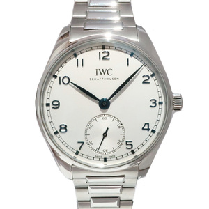 【天白】未使用 IWC ポルトギーゼ オートマティック 40 自動巻き IW358312 ホワイト ステンレス 自動巻き 男 腕時計