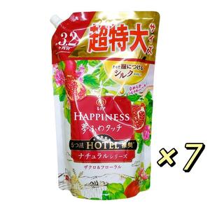 レノアハピネス 夢ふわタッチ ザクロ＆フローラル 超特大 1220mL ×7個 柔軟剤