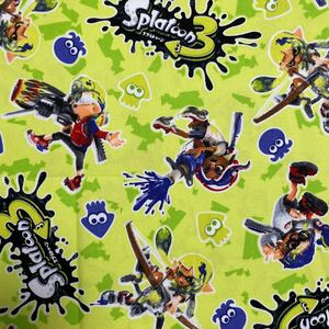 スプラトゥーン3 未使用　ハギレ　オックス生地　110㌢×50㌢