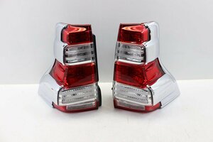 美品/破損無　ランドクルーザープラド　GRJ151W　150系　後期　LED　テールライト　左右　スタンレー　60-195　メッキ枠付　245626+245627