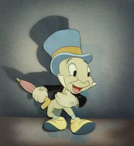 ディズニー ピノキオ ジミニークリケット原画 セル画 Disney