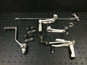 YAMAHA SR400 アルミ SUS バックステップ Rearsets （検索 1JR SR400-2 2H6 1JN RH01J SR500 1991年 ドラム カスタム実動車両より♪ ヤマハ