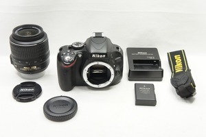 【適格請求書発行】良品 Nikon ニコン D5100 + AF-S DX NIKKOR 18-55mm VR レンズキット デジタル一眼レフカメラ【アルプスカメラ】240421i