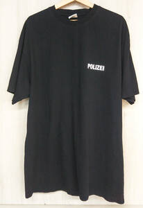 VETEMENTS ヴェトモン 2020AW POLIZEI T-shirt 半袖Tシャツ プリント [UAH21TR511] ブラック 黒 メンズ レディース ユニセックス [L]