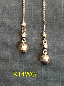 タイムセール　K14WG ミラーボール　アメリカンピアス