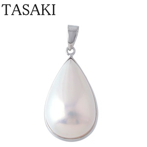 タサキ マベパール ペンダント K18WG 新品仕上げ済 TASAKI 田崎真珠【16979】