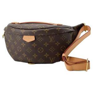 ルイヴィトン ボディバッグ モノグラム バムバッグ M43644 LOUIS VUITTON ヴィトン ウエストポーチ ショルダー ブラック 黒 【安心保証】