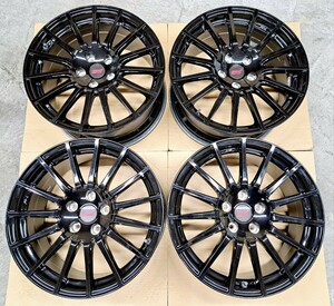 【美品】スバル WRX STI 純正 オプション 18インチ 8.5J ホイール 4本セット ブレンボ対応　レヴォーグ GVB VAB GRB GVF GDB 114.3