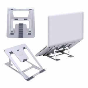 ノートパソコンスタンド 折りたたみ式 高さ タブレットスタンド 角度 調整 iPad 持ち運び 