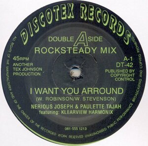 試聴あり★同梱可★Nerious Joseph & Paulette Tajah feat.Klearview Harmonix - I Want You Arround [12”]UKラヴァーズ