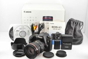 良品★Canon キャノン EOS 6D レンズキット EF24-105mm F4L IS USM付属 デジタル一眼レフカメラ★元箱付き R1771