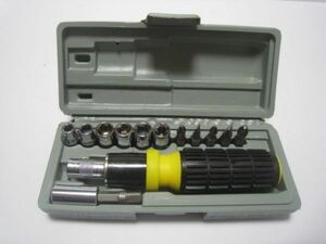 18N1.19-114　 ツールセット 6.35mmソケットレンチセット メンテナンス工具 道具 作業工具 差込角 ドライバー ツールセット DIY