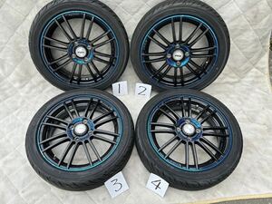 ＰＩＡＡ MOTORISMO TS-8 １５×４.５Ｊ+４３PCD１００(４穴)４本セット