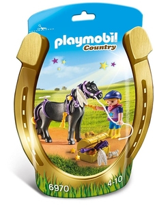 即決！新品 PLAYMOBIL 6970 スターポニーとグルーマー プレイモービル