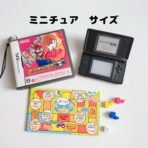 ミニチュア ゲーム Nintendo DS Lite マスコット ミニフィギュア 任天堂 マリオバスケ リーメント カルビー カードケース ドールハウス　