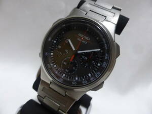 希少 SEIKO☆セイコー　スピードマスター　クロノグラフ　チタン　メンズ　腕時計　7A38-7030☆
