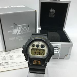 CASIO G-SHOCK × STUSSY 25th DW-6900 1289 Gショック ステューシー コラボ 25周年 記念モデル 腕時計 動作品 箱付き 使用感