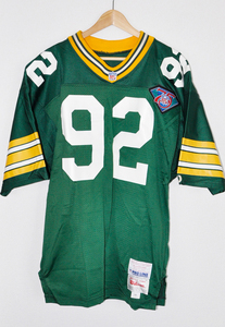 【NFL/USED】グリーンベイパッカーズジャージ（#92レジーホワイト）【Wilson/ウィルソン】Green Bay Packers Reggie White
