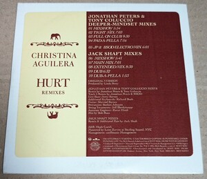 Christina Aguilera / Hurt (Remixes)　クリスティーナ・アギレラ　紙ジャケプロモCDシングル　JONATHAN PETERS