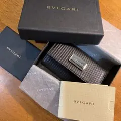 《新品未使用》BVLGARI ブルガリ 4連キーケース ミレリゲ ブラック