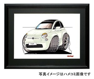 イラスト フィアット500（新型・白）