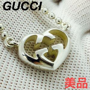 ☆美品☆GUCCI ハート ボールチェーン ネックレス #01109s110