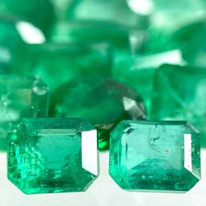 ●天然エメラルドおまとめ50ct●m ルース 裸石 宝石 ジュエリー jewelry emerald beryl ベリル 緑玉 DI0 ②