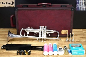 NY5-32【現状品】HOLTON　SYMPHONY　T101　トランペット　ホルトン　楽器　金管楽器　ハードケース付き　音出し未確認　中古品　保管品