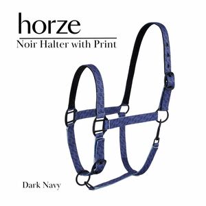 HORZE 馬 無口 ホルター 乗馬 馬装 馬術 頭絡 乗馬用品 フル 青