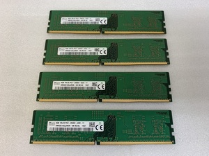 SK HYNIX 1RX16 PC4-2666V 4GB 4枚組 1セット 16GB DDR4 デスクトップ用メモリ 288ピン ECC無し DDR4- PC4-21300 4GB 4枚 16GB DDR4 RAM
