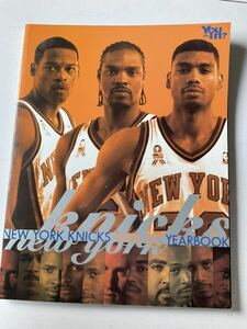 NBA New York Knicks 2001-2002 Year Book. ニューヨークニックス バスケットボール アランヒューストン ラトリルスプリューウェル