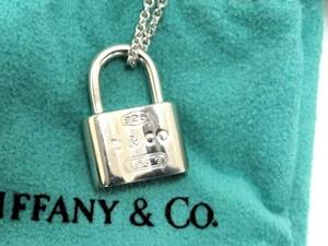 Tiffany&Co. ティファニー カデナ ロック シルバー ネックレス SV925 1837 南京錠　現状品
