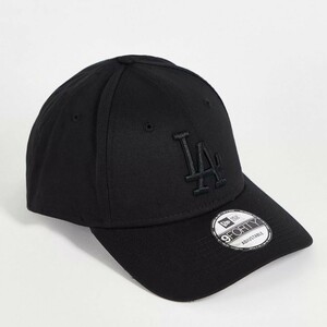 在庫極少！ニューエラ 9FORTY LA ロゴ キャップ 【ブラック×ブラック】MLB メジャーリーグ NEW ERA 帽子 ロサンゼルスドジャース 大谷翔平