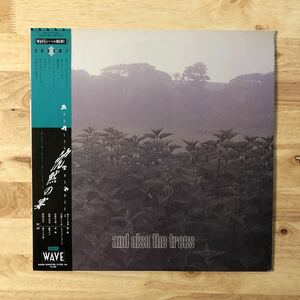 LP AND ALSO THE TREES アンド・オールソー・ザ・トゥリーズ/沈黙の宴[希少国内盤:WAVE企画:帯:歌詞カード付:PRO.LAURENCE TOLHURST(CURE)]