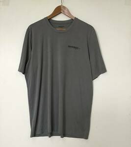 《 H 650》Patagonia パタゴニア 半袖Tシャツ アウトドア レジャー XL グレー ポリエステル トップス 1円スタート アメリカ古着 古着卸