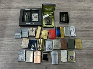 【GO 6721a】1円～ ライターまとめ 計28点セット ZIPPO Dupont BRUCELEE ブルースリー 流水不腐 その他 着火未確認 中古品 現状品 ジャンク