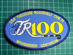 【センチュリオンパッチ】CVN-71 USS THEODORE ROOSEVELT(セオドア・ルーズベルト）100 CENTURION(昼間着艦100回) R01
