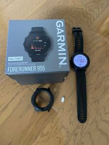 土日クーポンお得定価8.4万円 キズなし超美品 カバー付けて使用 garmin 955 dual power ランニング ガーミン ソーラー Forerunner GARMIN 