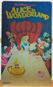 新品&即決 ディズニーストア 不思議の国のアリス カード ステッカー/シール/Disney/Alice in Wonderland/日本製/送料84円