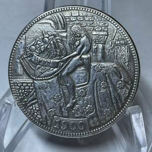 WX1436流浪幣 跳馬女神 天眼 鷹紋 外国硬貨 貿易銀 海外古銭 コレクションコイン 貨幣 重さ約21g