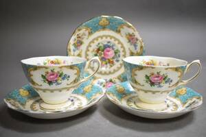 【英】A851 ROYAL ALBERT ティーセット 西洋美術 洋食器 ロイヤルアルバート カップ ソーサー 骨董品 美術品 古美術 時代品