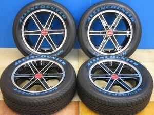 【在庫特価品】K-BREAK ビーキャス 17インチ 6.5J+38 6H139 215/60R17 19年製 ハイエース ホワイトレター