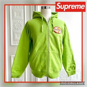 ◆新品◆Supreme World Famous Zip Up Hooded Sweatshirt Lime M シュプリーム ジップアップ スウェット パーカー トップス アウター 20SS