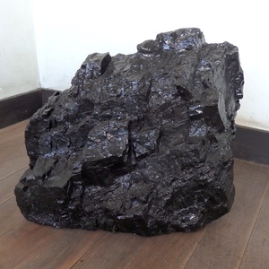 古い 鉱石 石炭 特大 高さ34センチ 18kg 原石 レア